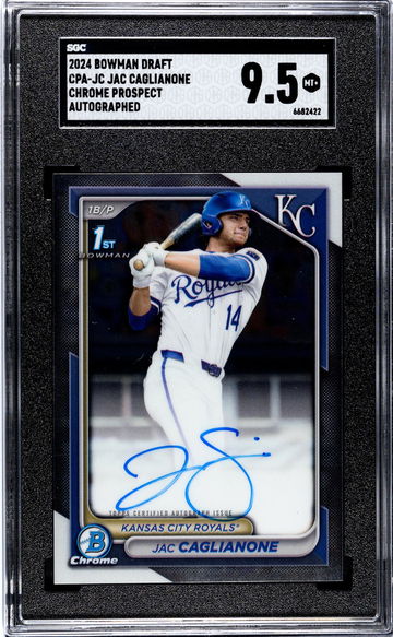 2024 Bowman Draft #CPA-JC Jac Caglianone Chr. Pros. Auto. SGC 9.5