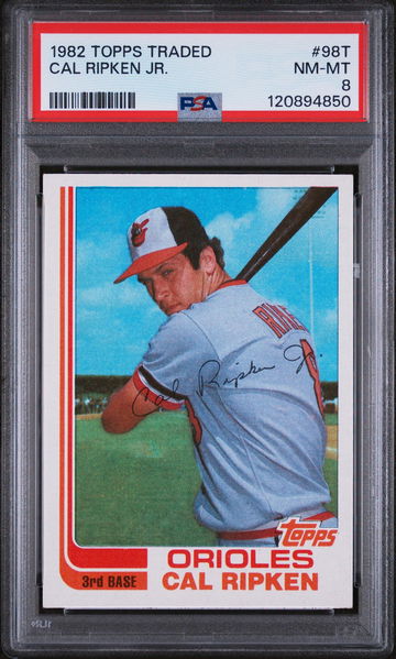 1982 Topps Traded Cal Ripken #98T PSA 8