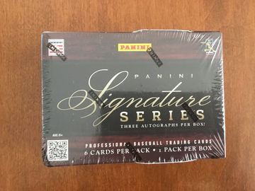 2012 panini signature series baseball hobby box