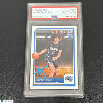 2023 Panini NBA Hoops Anthony Black #257 PSA A Auto A