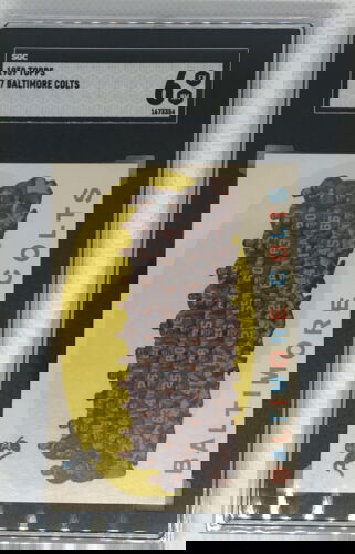 1959 Topps #17 Baltimore Colt Checklist Back SGC 6 CENTERED Pack Fresh