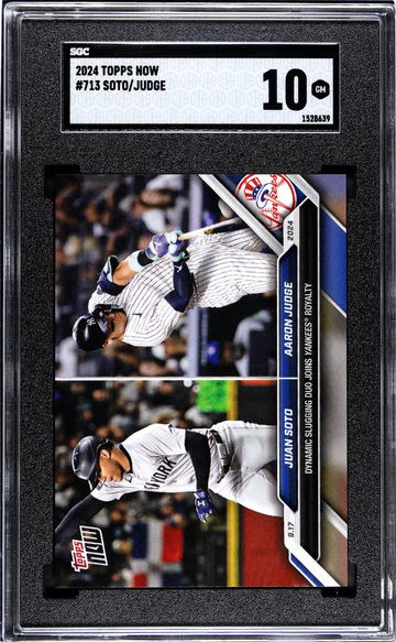 2024 TOPPS SOTO/JUDGE NOW #713 limited /2819 SGC 10