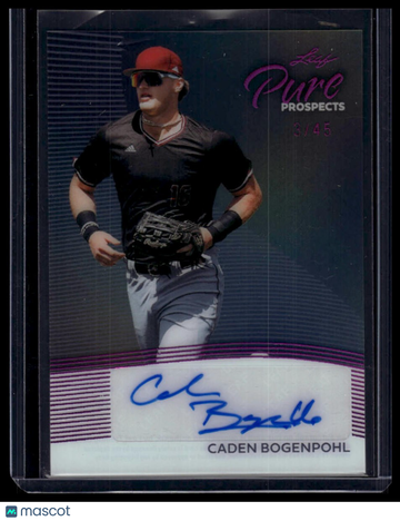 2026 Leaf Metal Draft Baseball Caden Bogenpohl #PP-CB1 Pure Prospects Autographs Clear Purple SN AU