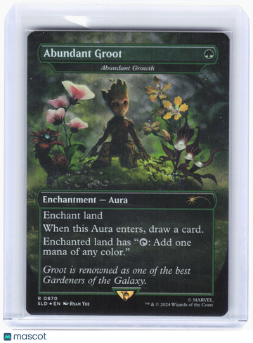 Secret Lair Drop (SLD) Abundant Groot Rainbow Foil Rare #0870