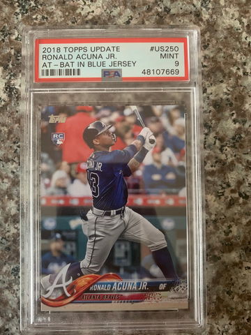 Ronald Acuña Jr. Topps #US250 Psa 9
