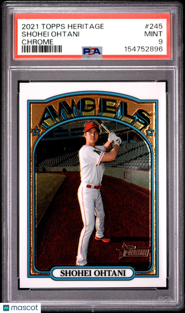 2021 Topps Heritage Shohei Ohtani #245 Chrome PSA 9
