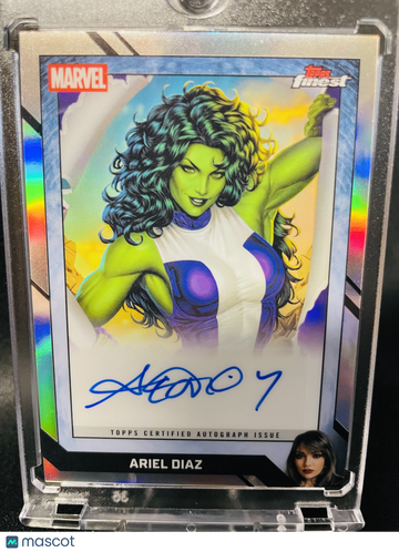 2026 Topps Finest Marvel Fantastic Four 65th Anniversary She-Hulk Authentic Marvel Comic Book Artist Autograph Topps Cer