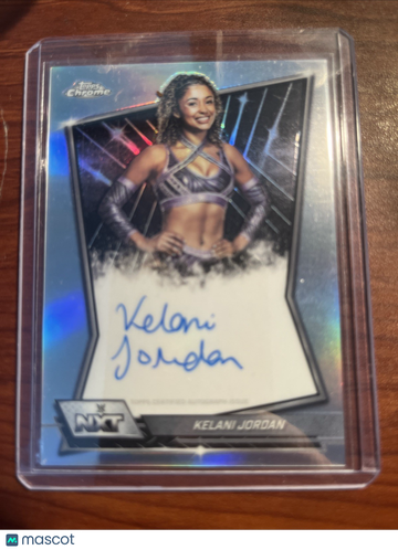 2026 Topps Chrome WWE Kelani Jordan #NXT-KEL [Base] Augograph Auto Base Set Topps