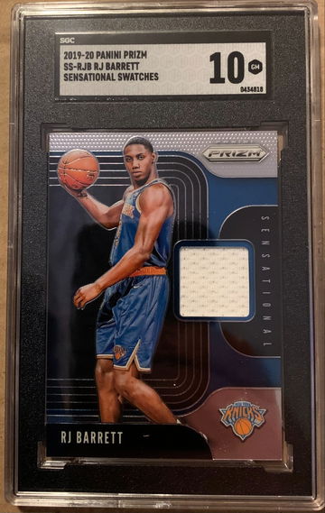 2019 Prizm Sensational Swatches RJ Barrett SGC 10