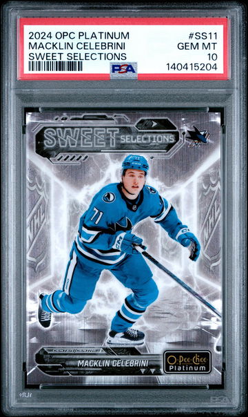 2024 Upper Deck O-Pee-Chee Platinum Sweet Selections Macklin Celebrini #SS11 PSA 10