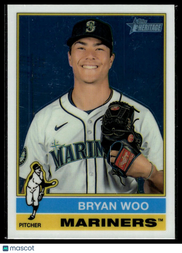 2025 Topps Heritage Bryan Woo #494 Chrome