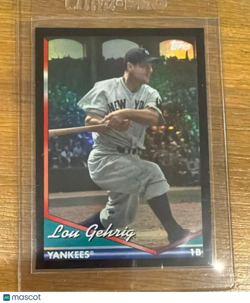 2024 Topps Archives - Black Foilboard Lou Gehrig #201