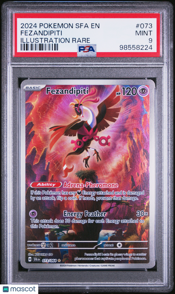 2024 Pokemon Sfa EN-Shrouded Fable Fezandipiti Illustration Rare PSA 9 #073