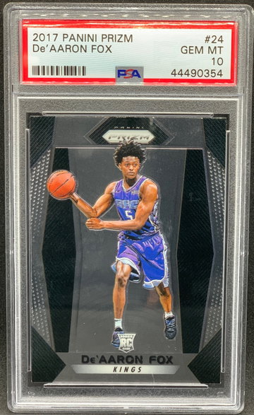 De’Aaron Fox 2017 Panini Prizm Rookie PSA 10
