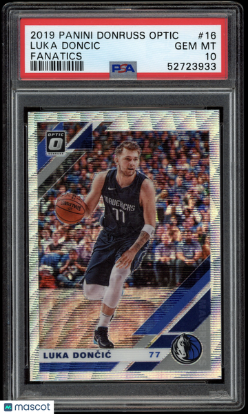 2019-20 Panini Donruss Optic Luka Doncic #16 Fanatics PSA 10