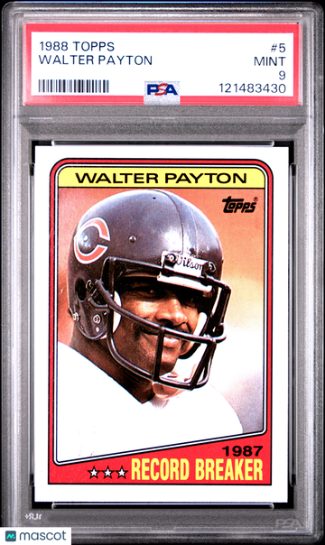1988 Topps Walter Payton #5 PSA 9
