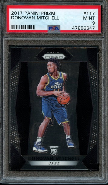 2017 Panini Prizm Donovan Mitchell PSA 9