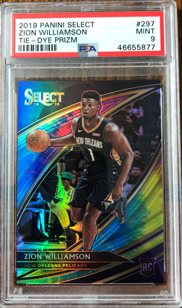2019 Select Zion Williamson Courtside Tie-Dye Prizm 