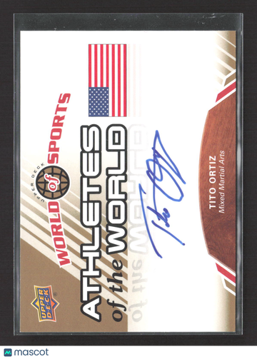 2010 Upper Deck World of Sports Athletes of the World Tito Ortiz #AW-88