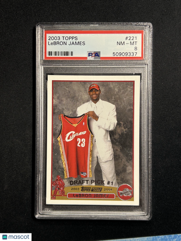 2003 Topps LeBron James #221 PSA 8