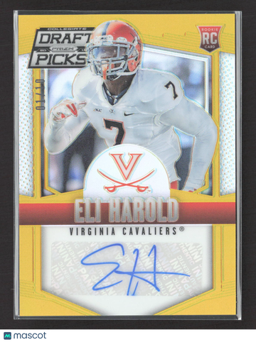 2015 Panini Prizm Collegiate Draft Picks Eli Harold #186 Gold RC