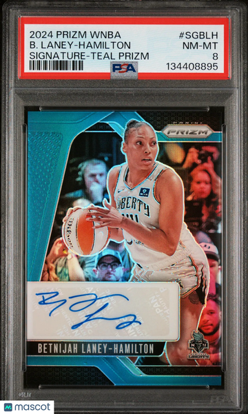 2024 Panini Prizm WNBA Signatures B. Laney-Hamilton #SGBLH Teal 16/35 PSA 8