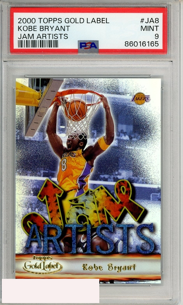 2000 TOPPS GOLD LABEL JAM ARTISTS KOBE BRYANT #JA8  PSA 9 MINT
