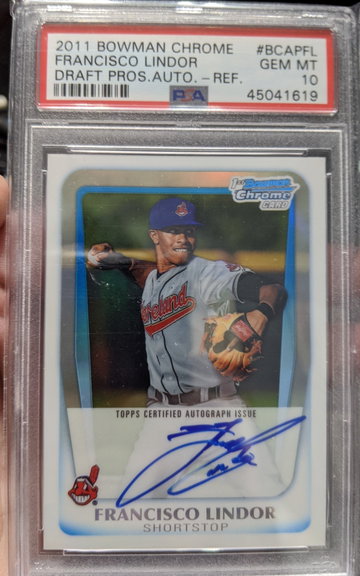 2011 Bowman Chrome Francisco Lindor Refractor