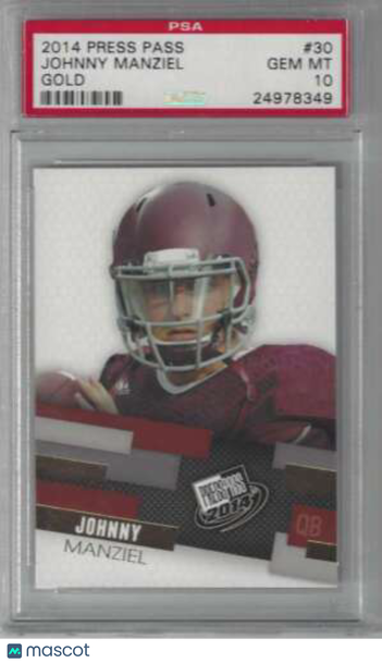 2014 Press Pass Johnny Manziel #30 Base Set PSA PSA 10 GEM MINT
