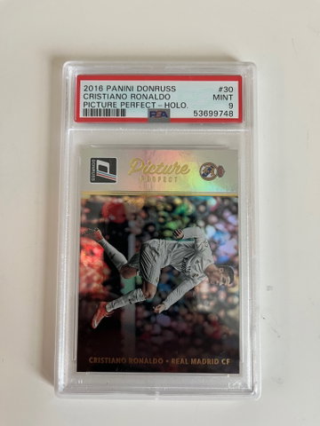2016 Panini Donruss Cristiano Ronaldo Picture Perfect Holo   PSA 9 MINT