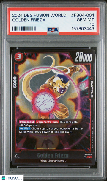 2024 Dragon Ball Super Card Game Fusion World Ultra Limit Golden Frieza PSA 10 #FB04-004