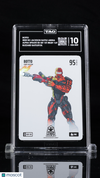 2025 Bo Jackson Battle Arena Botto #BLBF-169 Blizzard Battlefoil Fire TAG 10