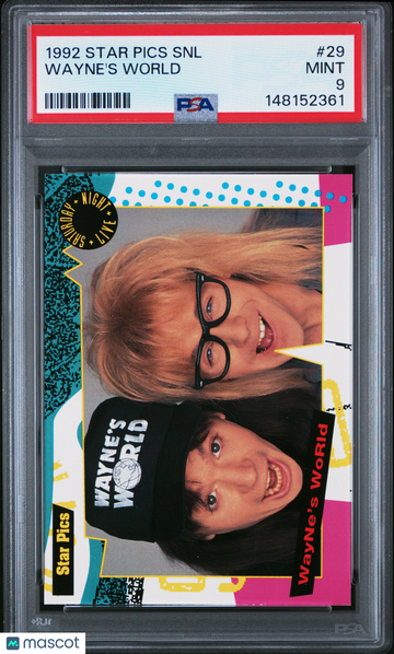 1992 Star Pics Saturday Night Live Dana Carvey Mike Meyers Wayne's World Rookie #29 PSA 9