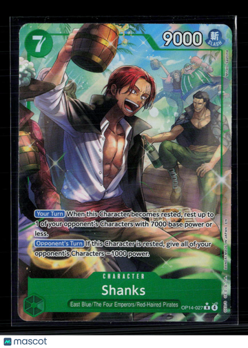 2023 One Piece Card Game Pillars of Strength Shanks Holo Parallel Alternate Art