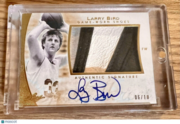 2014 Leaf Q Auto Larry Bird Shoe Patch 6/10