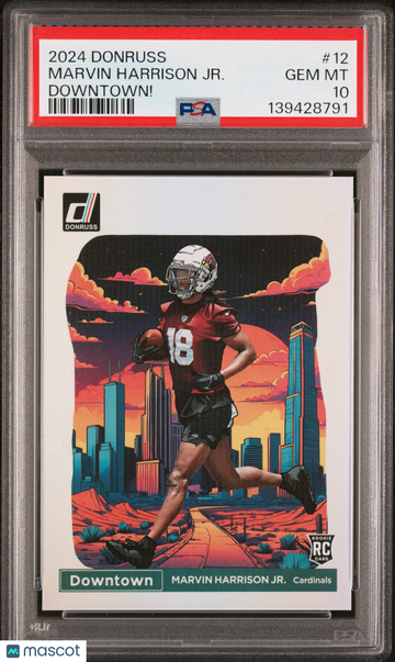 2024 Panini Donruss Downtown! Marvin Harrison JR. #12 PSA 10