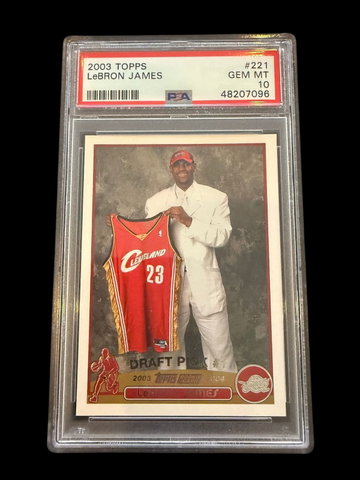 2003 Topps | Rookie LeBron James | #221 | PSA 10