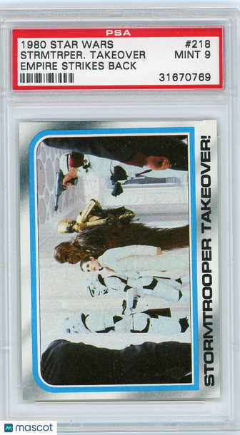 1980 Star Wars Empire Strikes Back Stormtrooper.. . #218 PSA 9