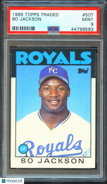1986 Topps Traded Bo Jackson #50T PSA 9