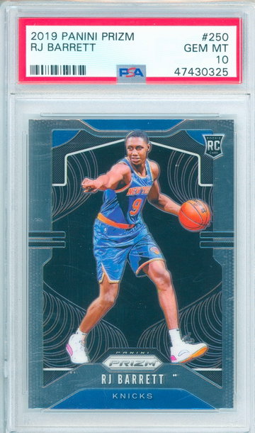 RJ Barrett 2019 Prizm PSA 10 #0325