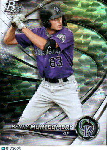 2022 Bowman Platinum Benny Montgomery #TOP-27 Top Prospects Ice Foilboard