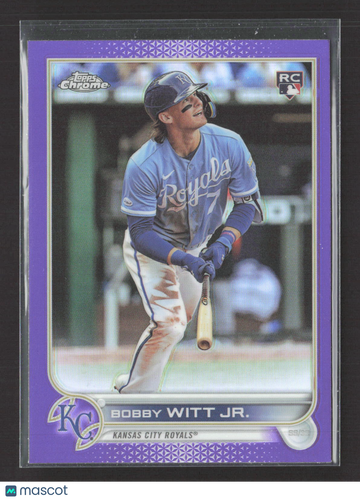 2022 Topps Chrome Bobby Witt Jr. #USC35 Purple Sonic RC