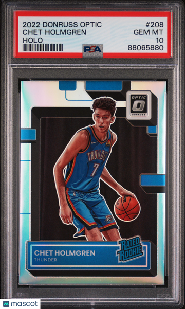 2022 Panini Donruss Optic Chet Holmgren #208 Holo PSA 10