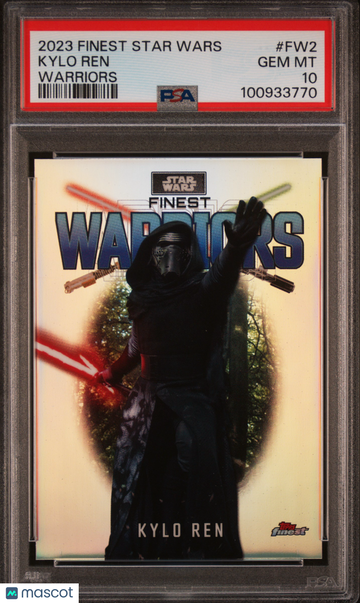 2023 Topps Finest Star Wars Finest Warriors Kylo Ren #FW2 PSA 10