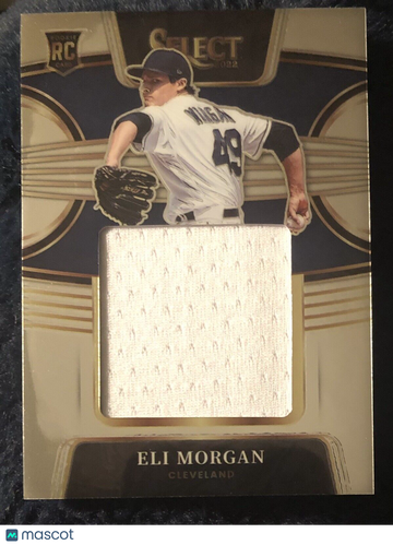 Eli Morgan 2022 Panini Select Rookie Jumbo Swatch #RJS-EM RC Cleveland Guardians