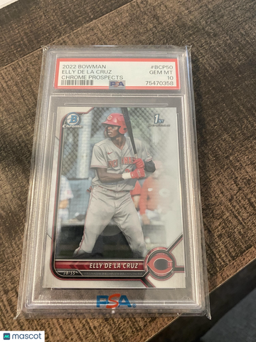 2022 Bowman Chrome Prospects Elly De La Cruz #BCP50 Chrome Prospects PSA 10
