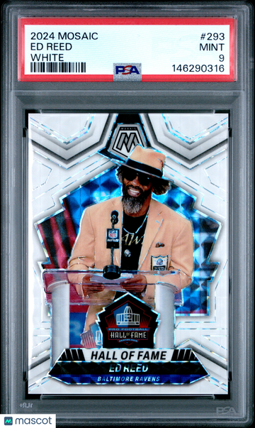2024 Panini Mosaic Ed Reed #293 White PSA 9