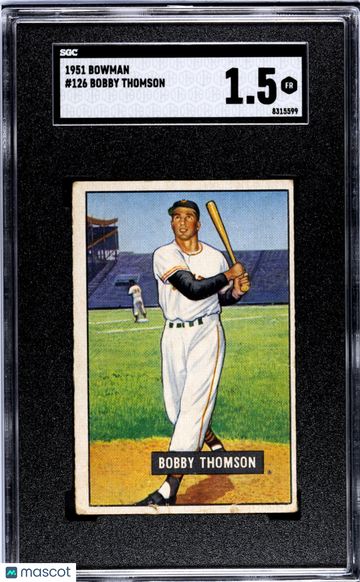 1951 Bowman Bobby Thomson #126 SGC 1.5