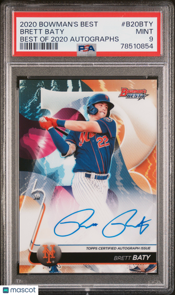 2020 Bowman's Best Brett Baty PSA 9