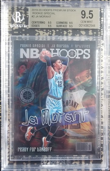 2019-20 Hoops Premium Stock JA MORANT "Rookie Special" BGS 9.5 Gem Mint 📈🔥